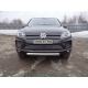 Защита передняя овальная 75х42 мм ТСС для Volkswagen Touareg 2014-2017
