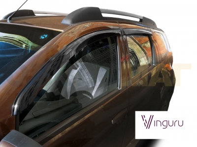 Дефлекторы окон Vinguru 4 штуки для Renault Duster 2011-2021