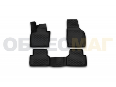 Коврики 3D в салон полиуретан 4 штуки для АКПП Element для Audi Q3 2014-2018