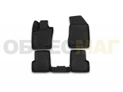 Коврики 3D в салон полиуретан 4 штуки Element для Jeep Renegade 2014-2021