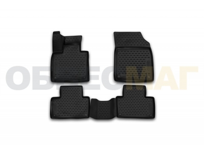 Коврики 3D в салон полиуретан 4 штуки Element для Volvo XC90 2014-2021