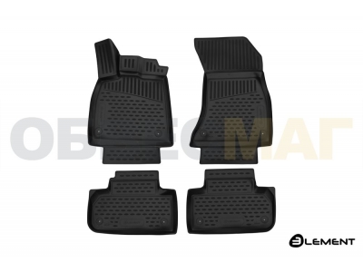 Коврики 3D в салон полиуретан 4 штуки Element для Audi Q5 2016-2021