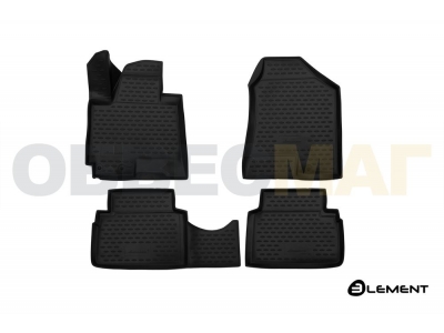 Коврики 3D в салон полиуретан 4 штуки Element для JAC S5 Eagle 2013-2021
