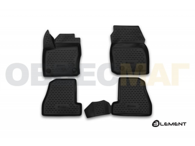 Коврики 3D в салон полиуретан 4 штуки Element для Ford Focus 3 2015-2021