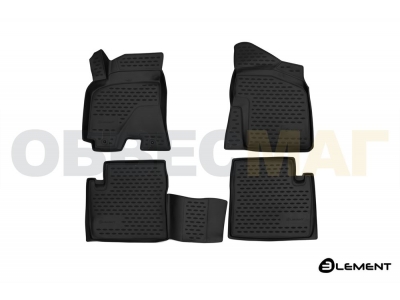 Коврики 3D в салон полиуретан 4 штуки Element для Chery Tiggo 3 2017-2021