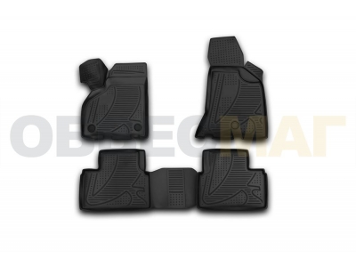 Коврики 3D в салон полиуретан 4 штуки Element для Lada Priora 2010-2018