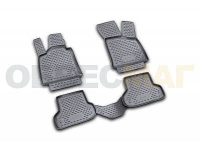 Коврики в салон полиуретан  на хетчбек 3 двери 4 штуки Element для Audi A3 2007-2012