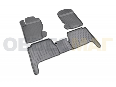 Коврики в салон полиуретан 4 штуки Element для Kia Sorento 2002-2009