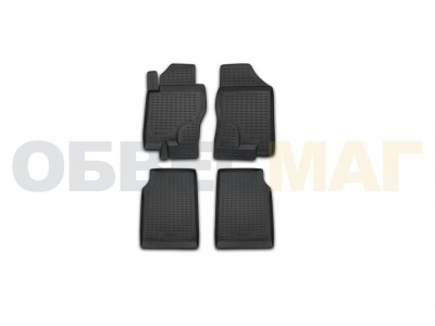 Коврики в салон полиуретан 4 штуки Element для Nissan Navara 2005-2010
