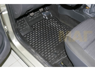 Коврики 3D в салон полиуретан 4 штуки Element для Renault Logan 2004-2015