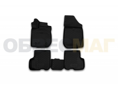 Коврики 3D в салон полиуретан 4 штуки Element для Renault Logan/Logan MCV 2013-2021