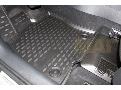 Коврики 3D в салон полиуретан 4 штуки Element для Skoda Octavia A7 2013-2020
