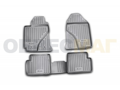 Коврики в салон полиуретан 4 штуки Element для Toyota Corolla 2002-2007