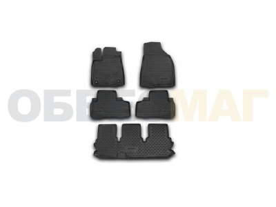 Коврики в салон полиуретан 5 штук Element для Toyota Highlander 2014-2020