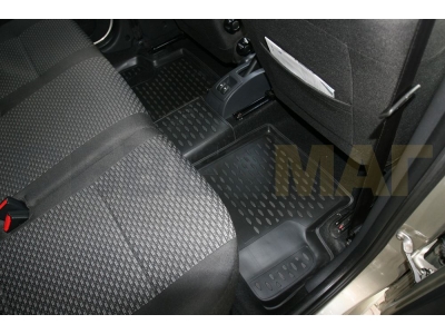 Коврики в салон полиуретан 4 штуки для 5 мест Element для Lada Largus 2012-2021