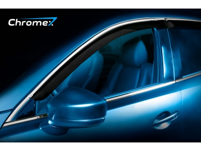 Дефлекторы окон Chromex с хромированным молдингом 4 шт для Haval F7x 2019-2021