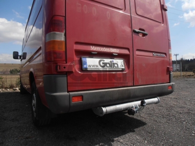 Фаркоп оцинкованный Galia шар BMA съёмный на базу 3550 и 4025 мм для Mercedes Sprinter/Sprinter Classic/Volkswagen LT 28/ 1995-2018