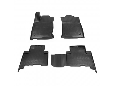 Коврики 3D в салон Norplast чёрные на 5 мест для Haval H9 2015-2021