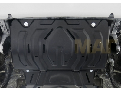 Защиты радиатора АвтоБроня 2 мм для Mitsubishi L200/Pajero Sport/Fiat Fullback 2015-2020