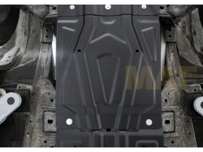 Защита КПП Автоброня для 2,4D и 3,0 сталь 2 мм для Mitsubishi L200/Pajero Sport/Fiat Fullback 2015-2020