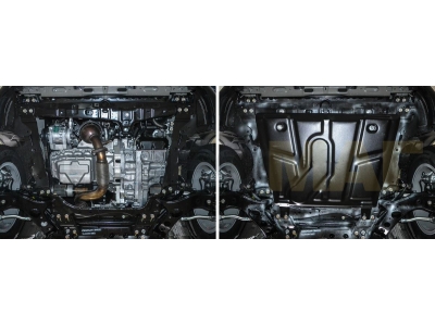 Защита картера и КПП Автоброня для 1,8 АКПП сталь 2 мм для Changan CS75 2015-2020