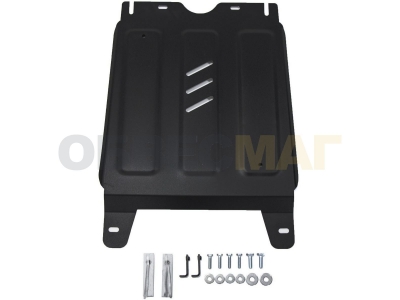 Защита КПП Автоброня для 2,4D/2,7/2,8D сталь 2 мм для Toyota Fortuner/Hilux 2015-2021