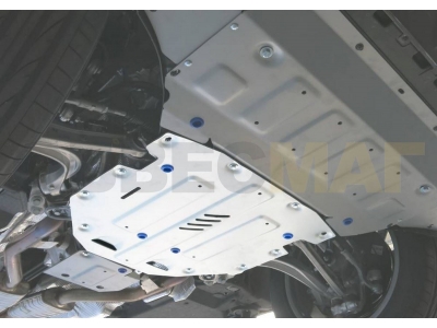 Защита КПП Rival для 3,0 и 3,0D алюминий 4 мм для Audi Q7 2015-2021