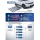 Пороги алюминиевые Rival BMW-Style для Honda Pilot 2016-2021