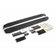 Пороги алюминиевые Rival Black New для Нива ВАЗ 2121 1973-2021
