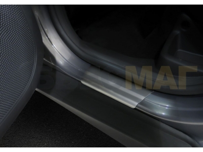 Накладки порогов Rival с надписью 4 штуки для Ford Focus 3 2015-2021