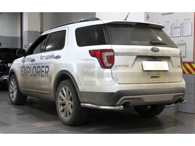 Защита задняя уголки 60 мм для Ford Explorer 2015-2017