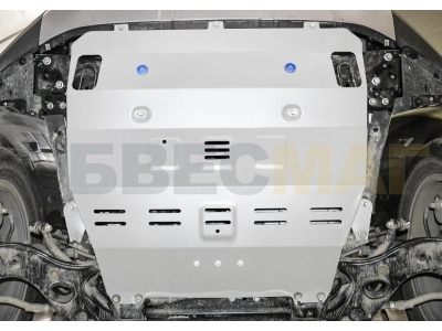 Защита картера КПП Rival увеличенная для Geely Atlas 2018-2021