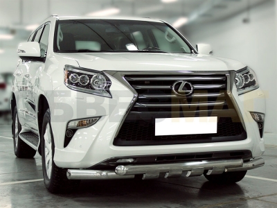 Защита переднего бампера Shark 76 мм для Lexus GX460 2014-2019