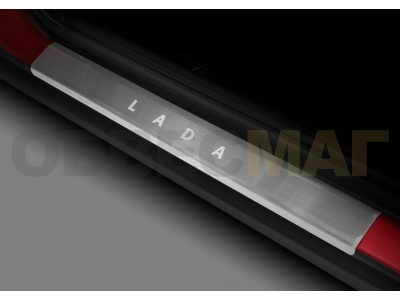 Накладки на пороги Rival, 4 шт для Lada Priora/ВАЗ 2110/2111/2112 1995-2018