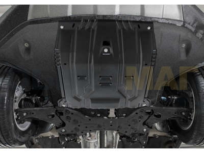Защита картера и КПП Автоброня, сталь 2 мм для Hyundai Palisade, V - 2.2d (220 л.с.) 2020-