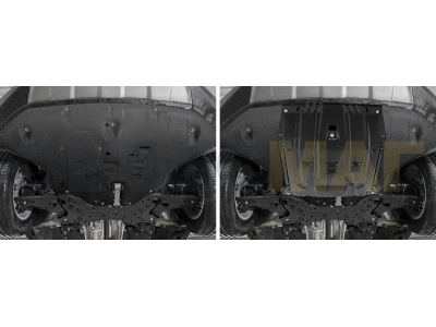 Защита картера и КПП Автоброня, сталь 2 мм для Hyundai Palisade, V - 2.2d (220 л.с.) 2020-