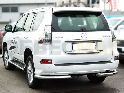 Защита задняя уголки 76 мм для Lexus GX460 2014-2019