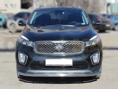 Защита переднего бампера 60 мм для Kia Sorento Prime 2015-2017