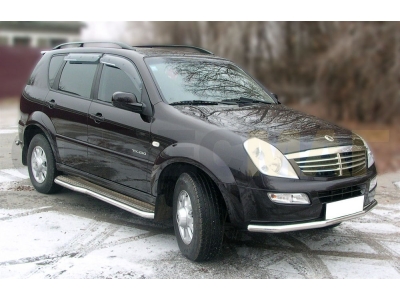 Защита переднего бампера 53 мм для Ssang Yong Rexton 2002-2008