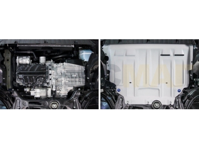 Защита картера и КПП Rival для Volkswagen Tiguan/Skoda Kodiaq/Karoq 2016-2021