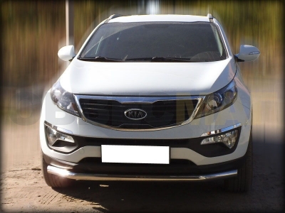 Защита переднего бампера 60 мм для Kia Sportage 2010-2015