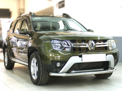 Защита переднего бампера 60 мм для Renault Duster 2015-2021