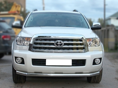 Защита переднего бампера 76 мм для Toyota Sequoia 2008-2021