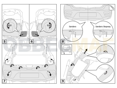 Фаркоп Atlas, шар A для Renault Logan/Sandero 2015-2021