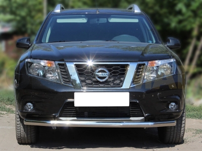 Защита переднего бампера 60 мм для Nissan Terrano 2014-2021