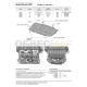 Защита картера и КПП Rival для Mazda 3/6/CX-5/CX-9 2011-2021