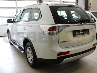 Пороги труба с накладками 76 мм Технотек для Mitsubishi Outlander 2012-2014 MSA2012_2.1