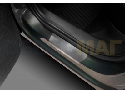 Накладки на пороги Rival, 4 шт для Skoda Karoq 2020-2021