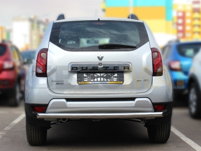 Защита заднего бампера 60 мм для Renault Duster Dakar 2015-2021