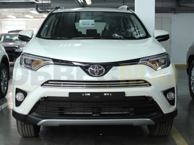 Накладка решетки бампера 16 мм Технотек для Toyota RAV-4 2015-2021